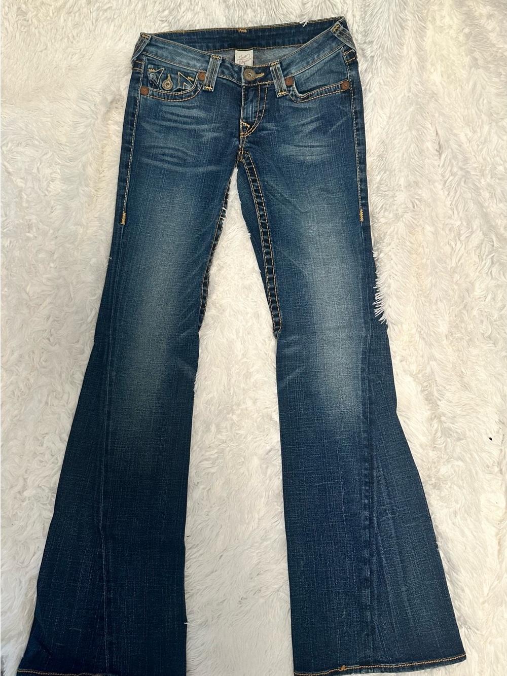 Lucky Brand Medium Dark Indigo Flare Jeans